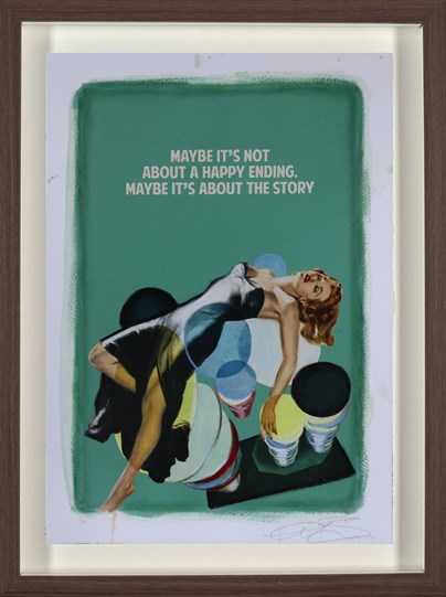 Happy Ending (Green) by The Connor Brothers - Framed Hand Coloured Edition